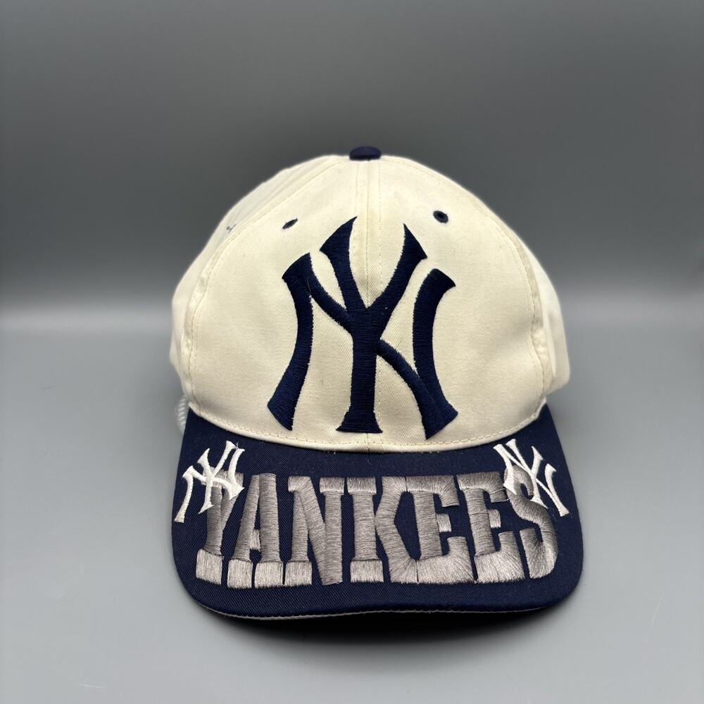 Vintage New York Yankees Baseball MLB Big Logo Adjustable Snapback Hat Cap